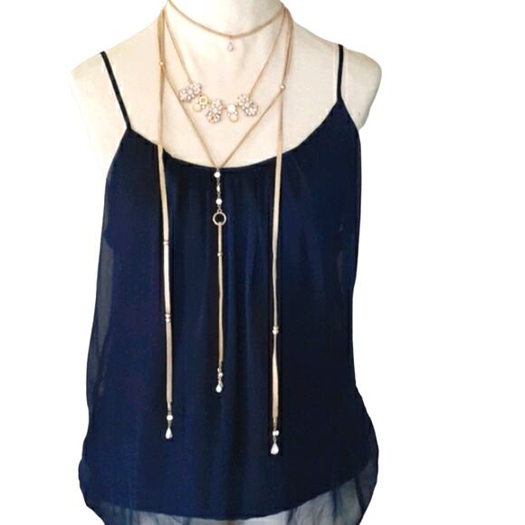 Necklace Layered Suede w Charms, Beads Modern Long Length Bohemian Gyspy Elegant - Picture 1 of 11